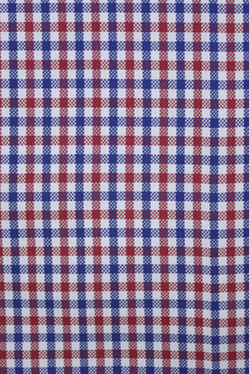 Blue & Red Gingham Check Shirt