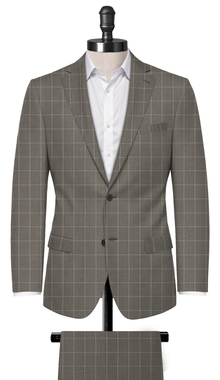 Grey window Pane Suit