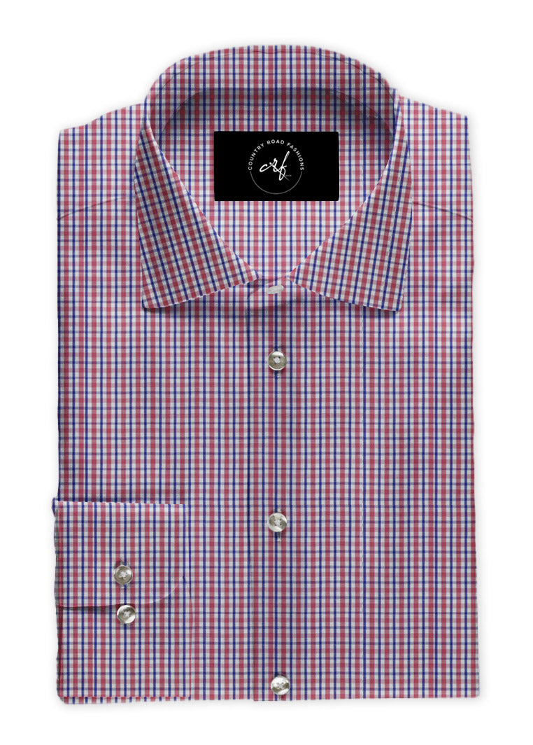Multi Red & Blue Check Shirt