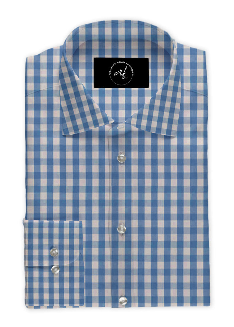 Sea Blue Check Shirt