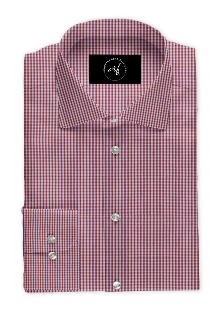 Red Small Check Shirt