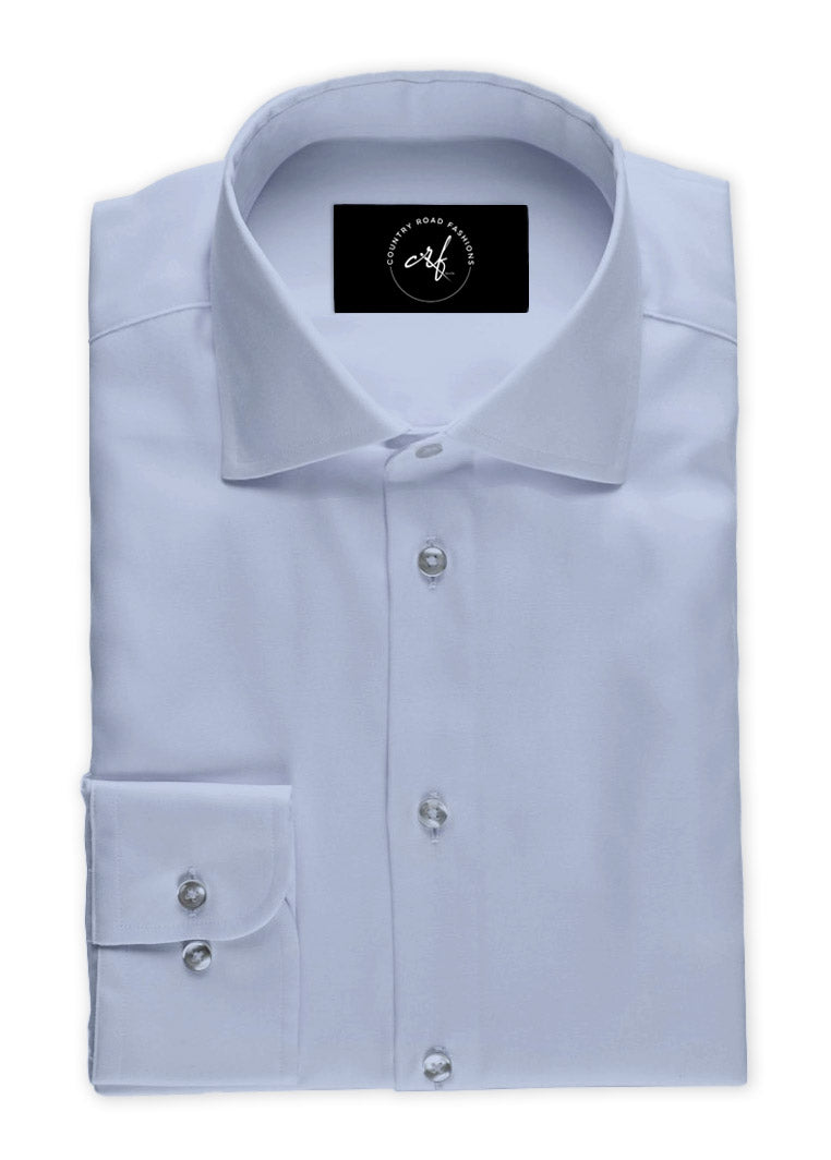 Ice Blue Poplin Shirt