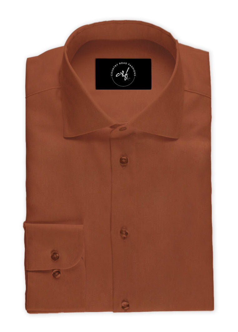 Rust Poplin shirt