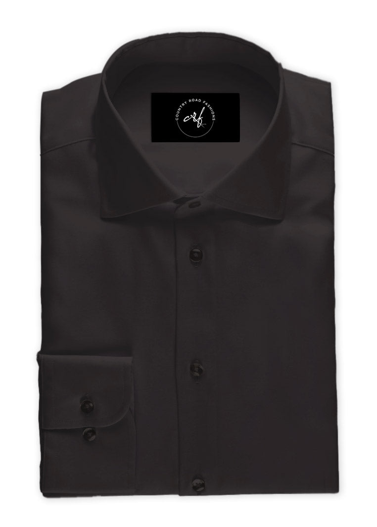 Black Poplin Shirt