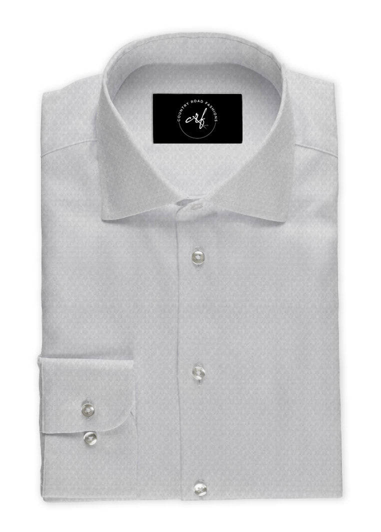 White On White Diamond Shirt