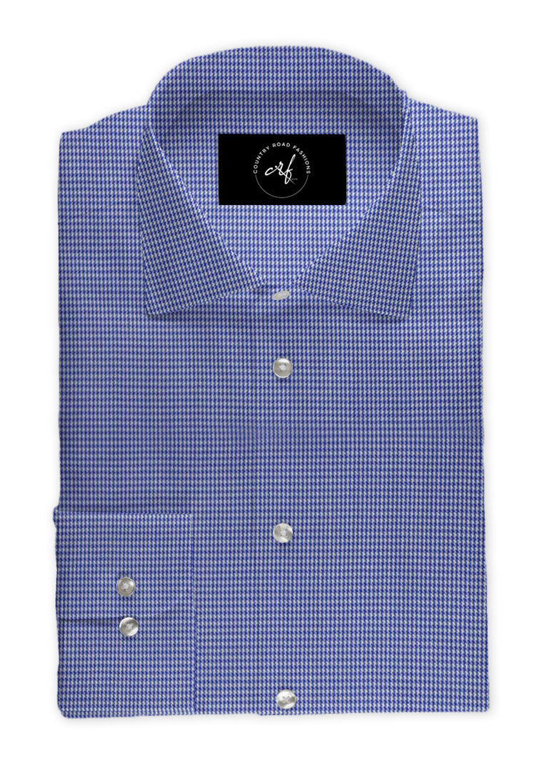 Blue Houndstooth Shirt
