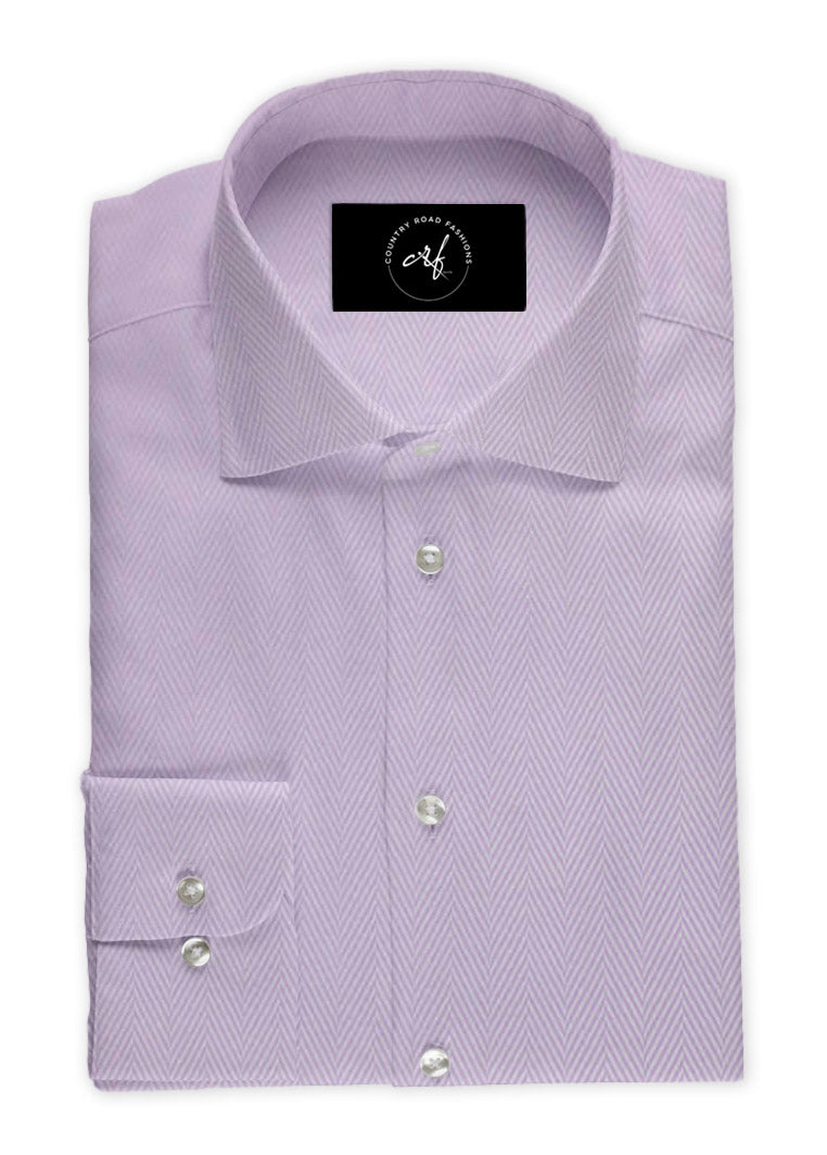 Pink Herringbone Shirt