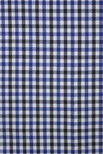 Blue & Black Gingham Check Shirt