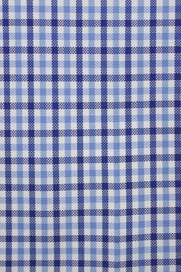 Light & Dark Blue Gingham Check Shirt