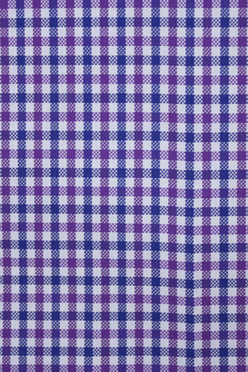 Blue & Purple Gingham Check Shirt