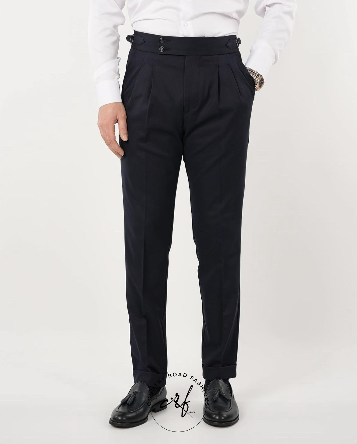 Tailored Dark Navy Blue Pants