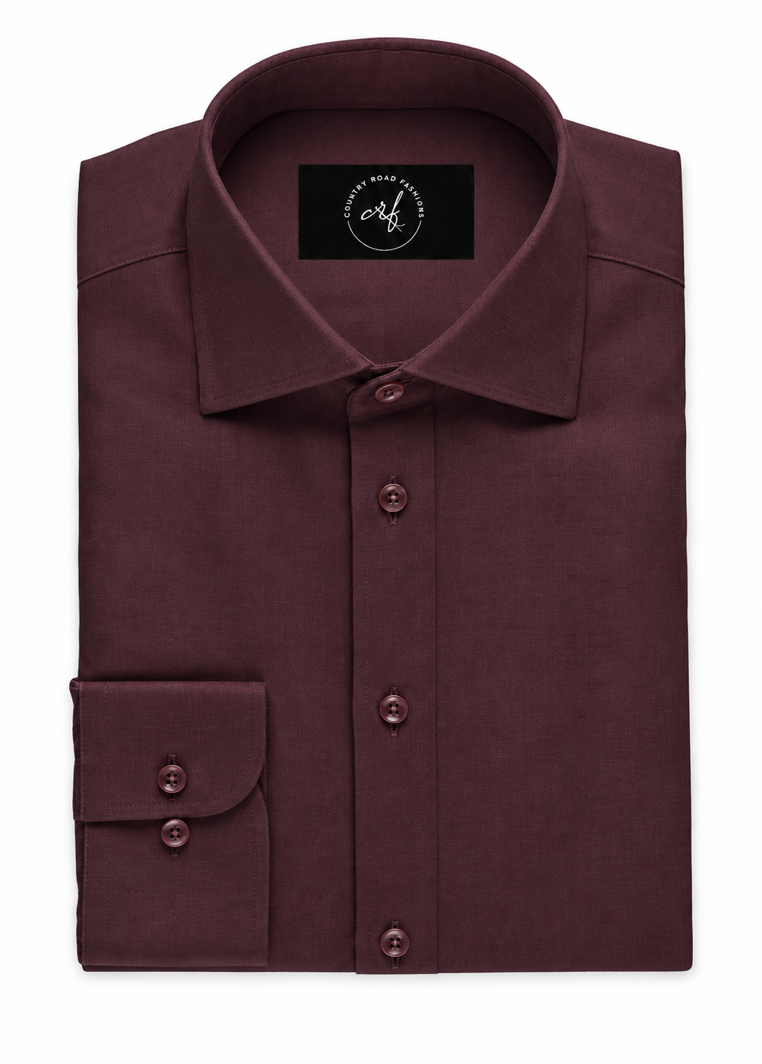 Burgundy Melange Shirt