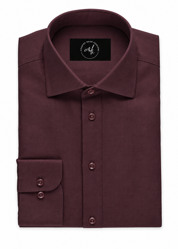 Burgundy Melange Shirt