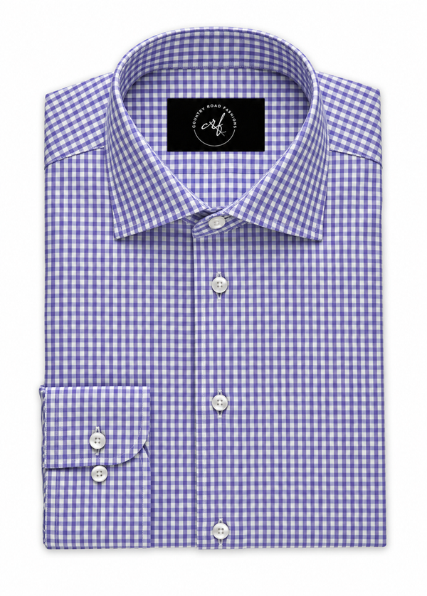 Multi Lavender & Blue Check Shirt