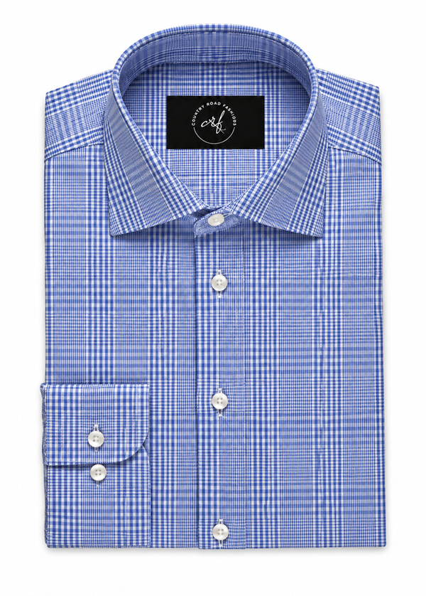 Blue Glenplaid Shirt