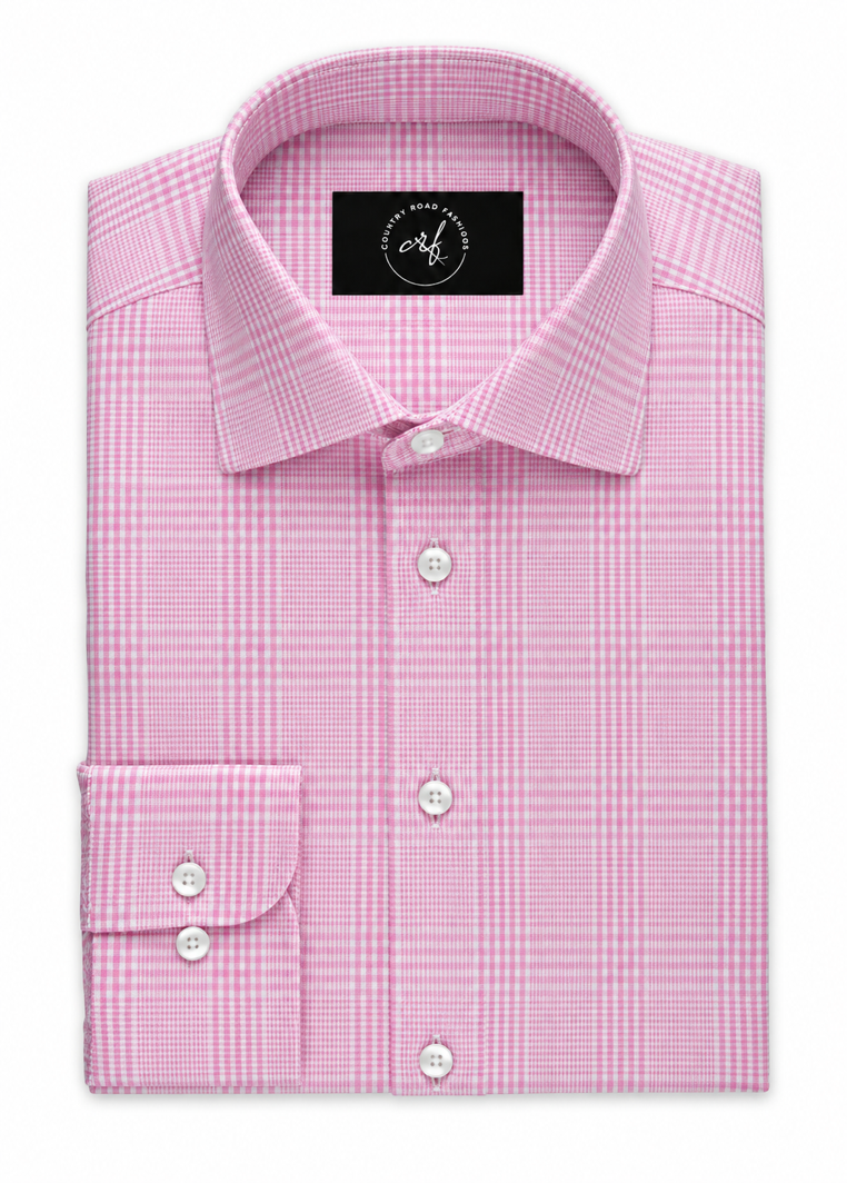 Pink Glenplaid Shirt