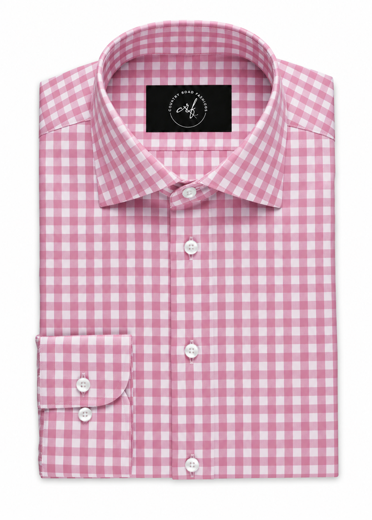 Pink Check Shirt
