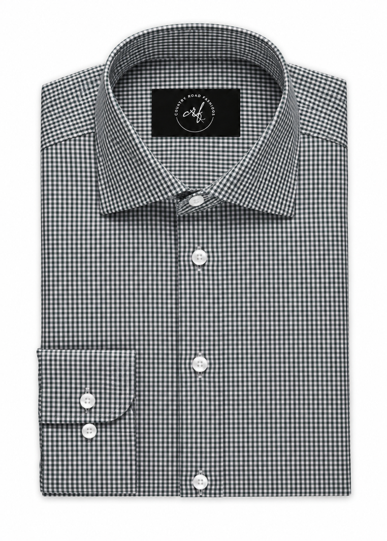 Green Small Check Shirt