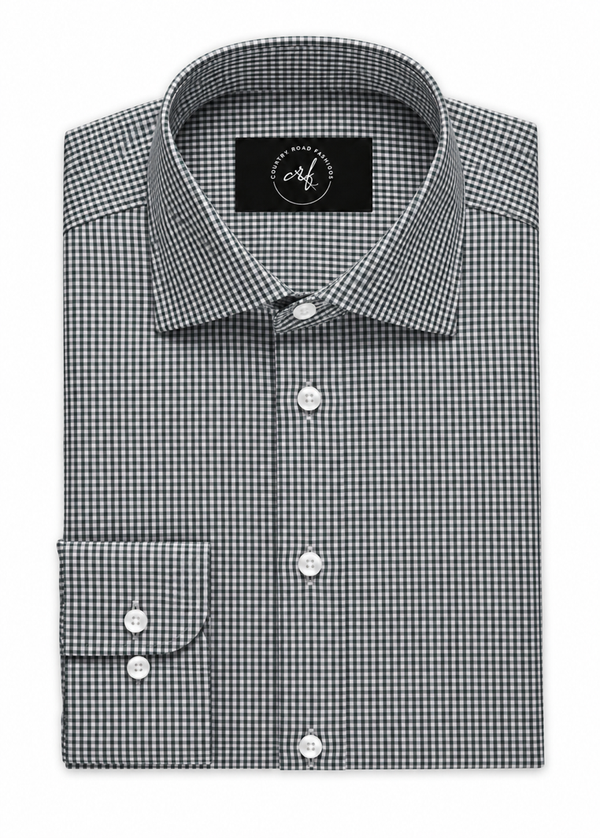 Green Small Check Shirt
