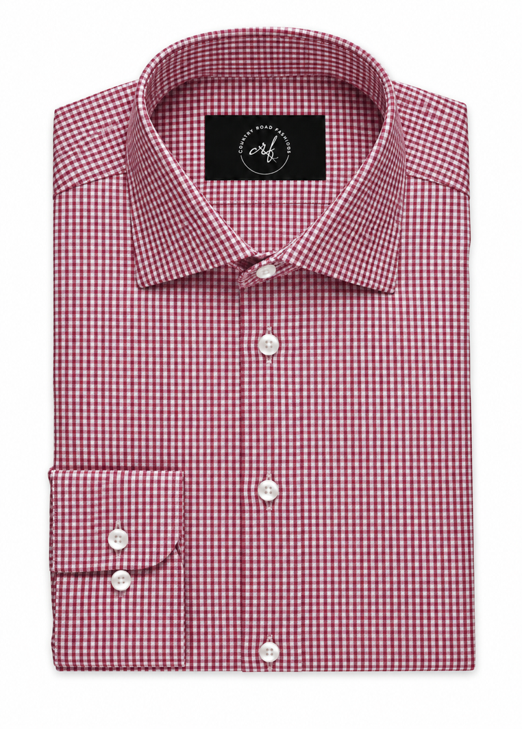 Red Small Check Shirt