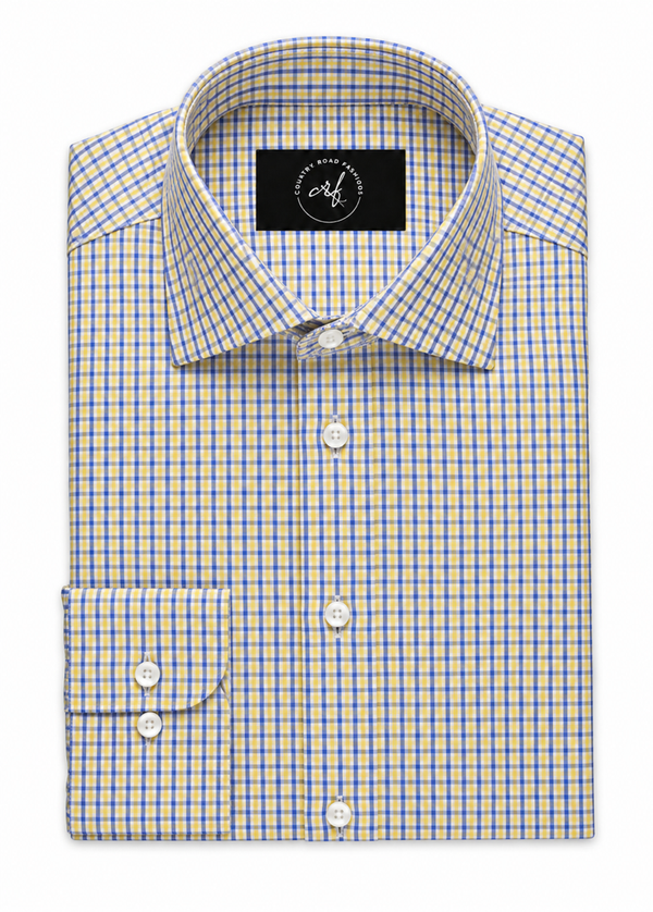 Mini Blue & Yellow Check Shirt