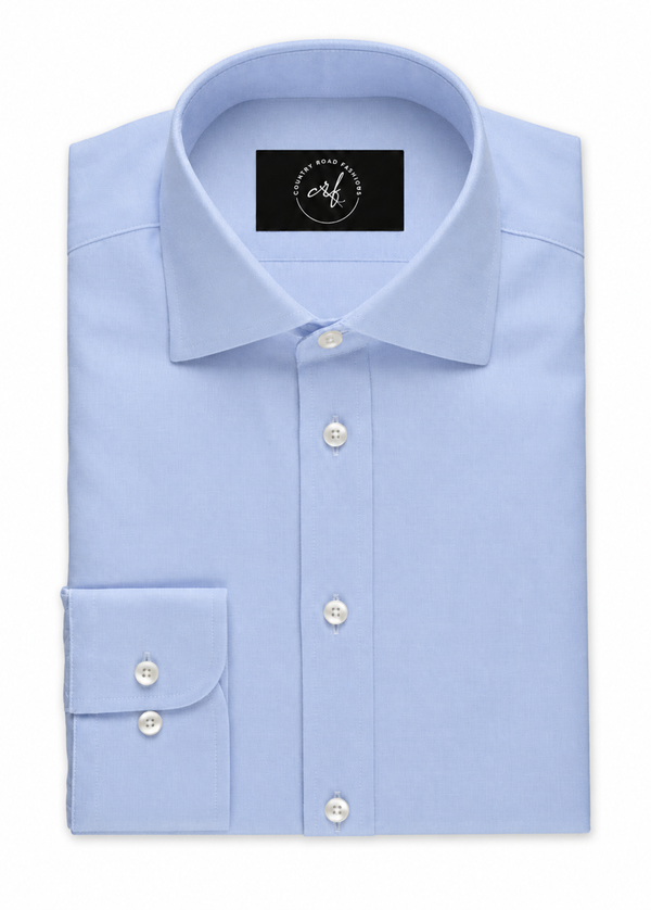 Ice Blue Poplin Shirt