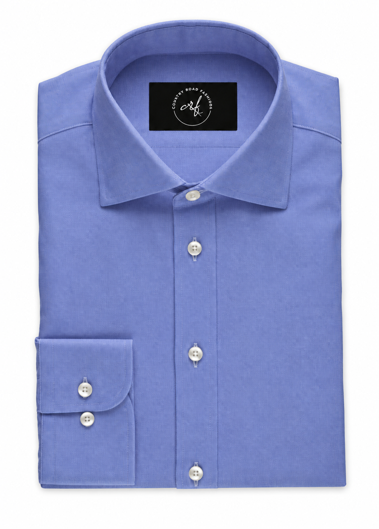 Modern Blue Poplin Shirt