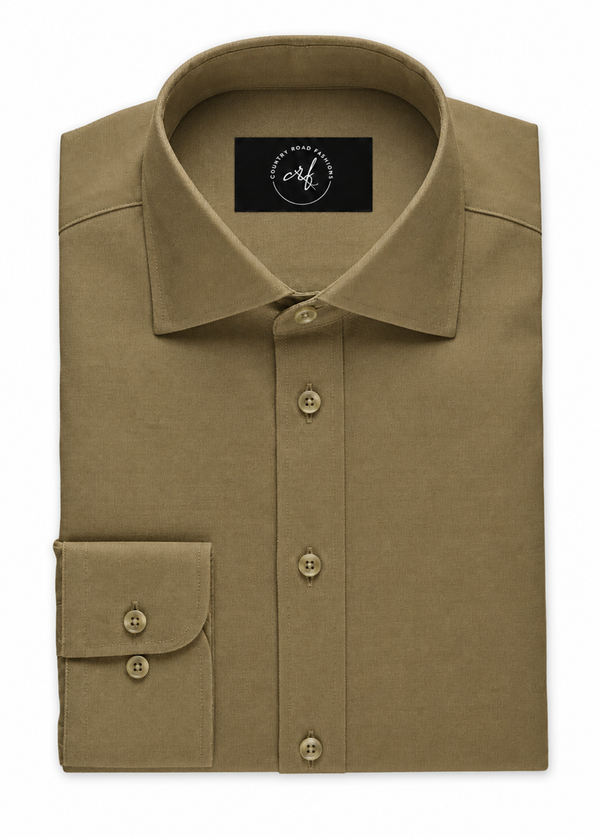 Brown Poplin Shirt