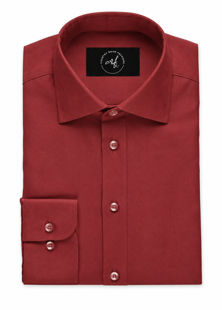 Red Poplin Shirt