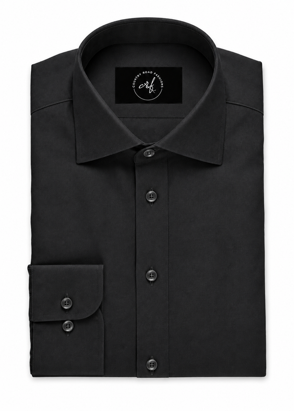 Black Poplin Shirt