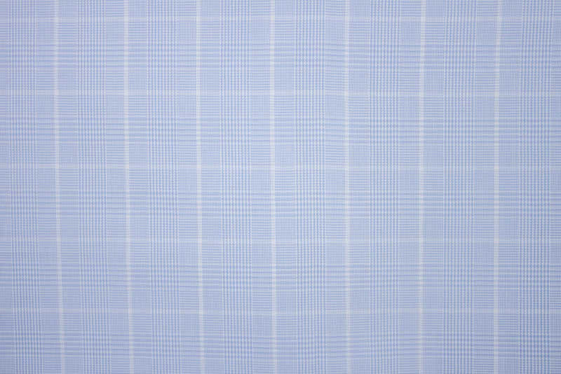 Light Blue Windowpane Check Shirt