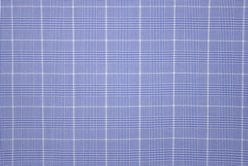 Royal Blue Graph Check Shirt