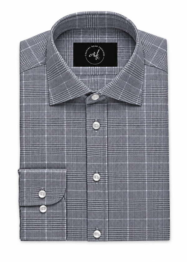 Grey Graph Check Shirt