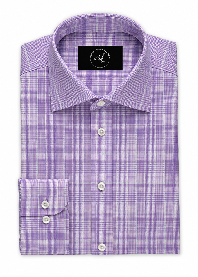 Lilac Graph Check Shirt
