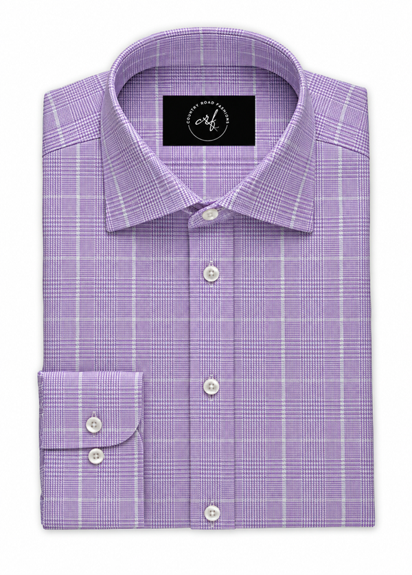 Lilac Graph Check Shirt