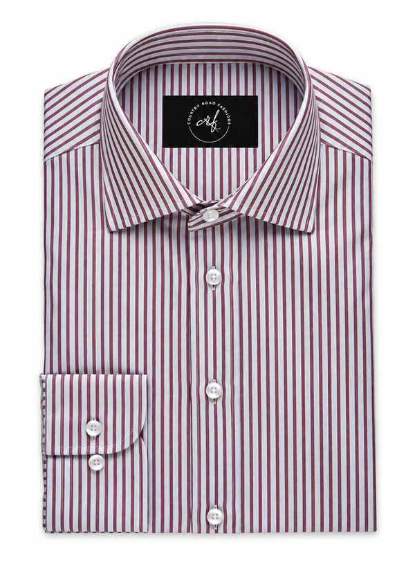 Burgundy Stripe Shirt
