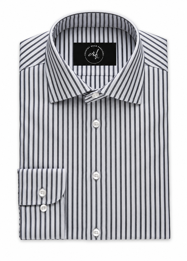 Dark Grey Stripe Shirt