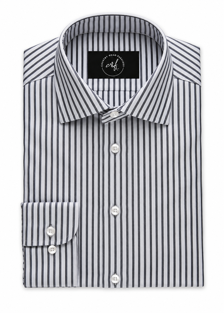 Dark Grey Stripe Shirt