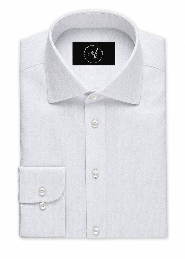 White On White Diamond Shirt