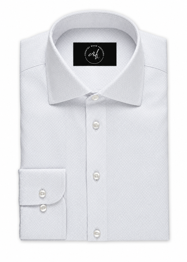 White On White Diamond Shirt