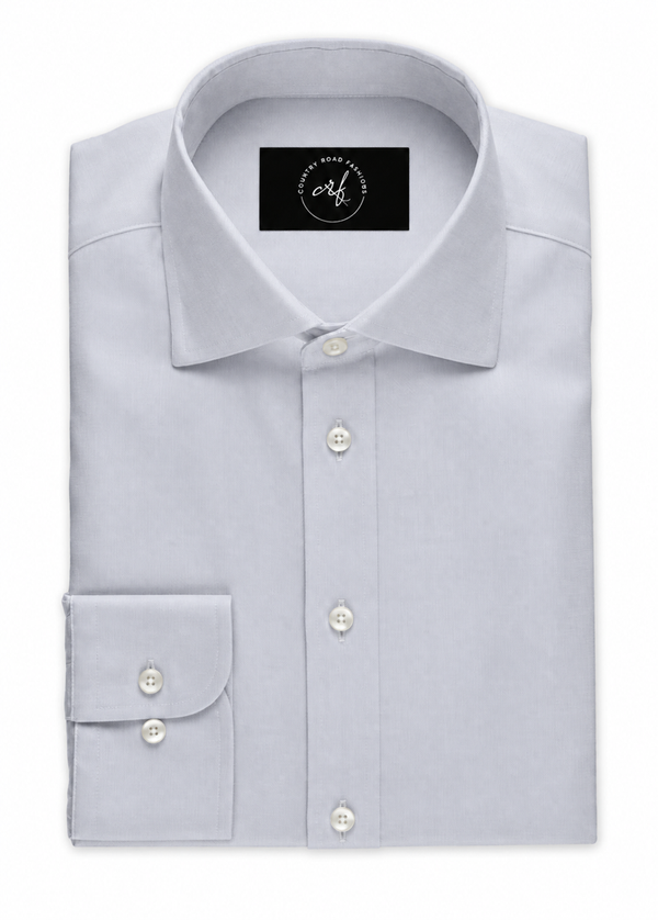 White On White Herringbone Shirt