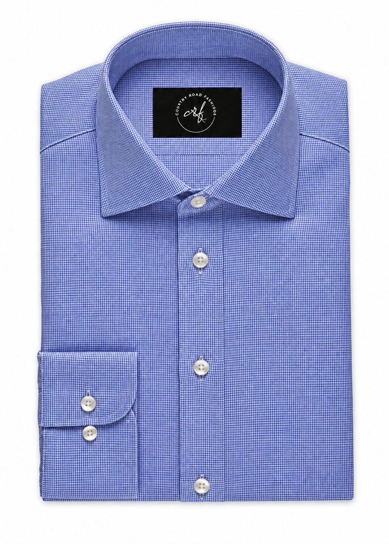 Blue Houndstooth Shirt