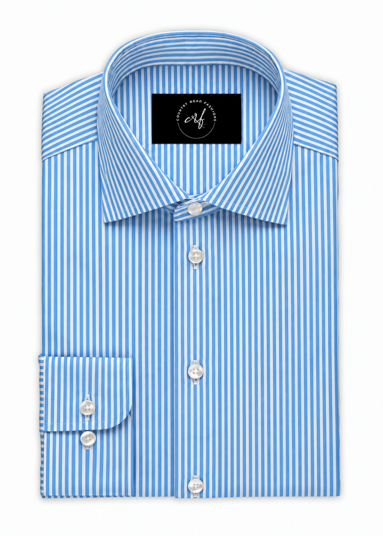 Aqua Bengal Stripe Shirt