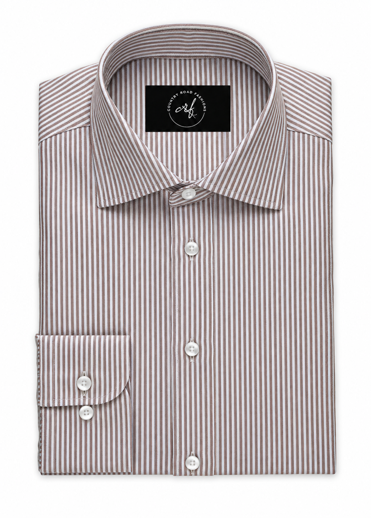 Brown Bengal Stripe Shirt
