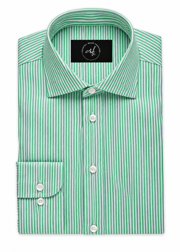 Green Bengal Stripe Shirt