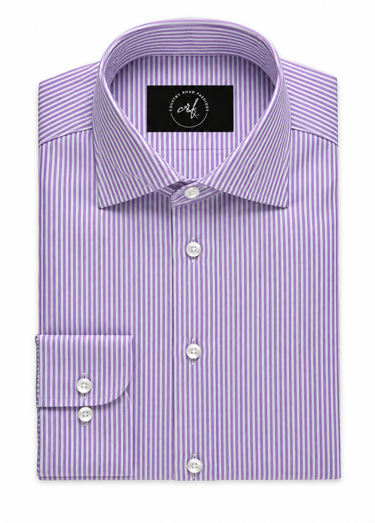 Lavender Bengal Stripe Shirt