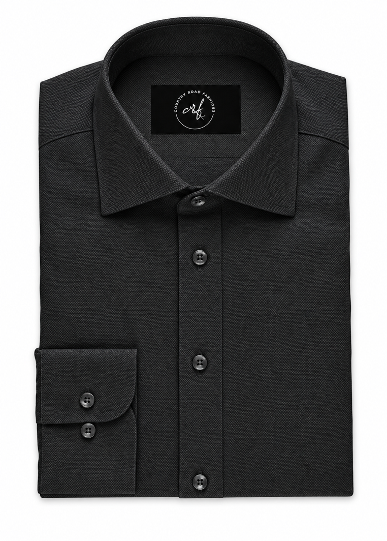 Charcoal Birdseye Shirt