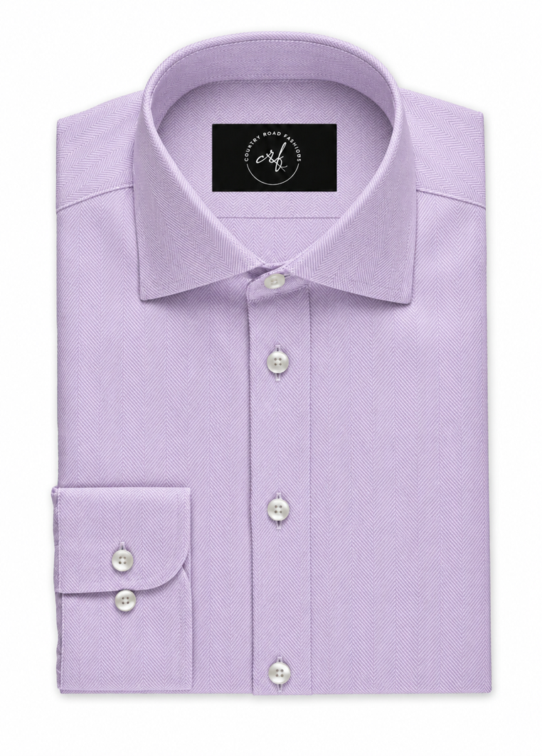 Pink Herringbone Shirt