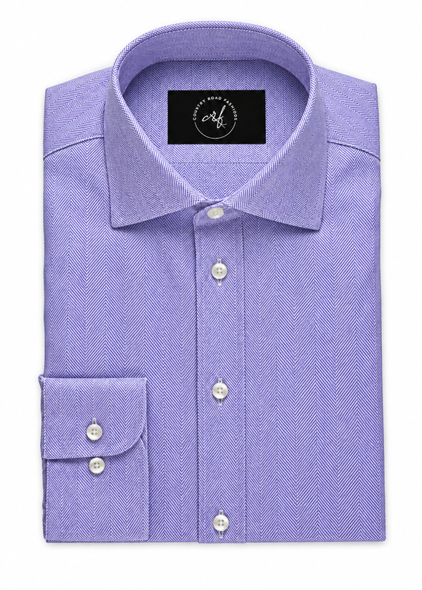 Lavender Herringbone Shirt