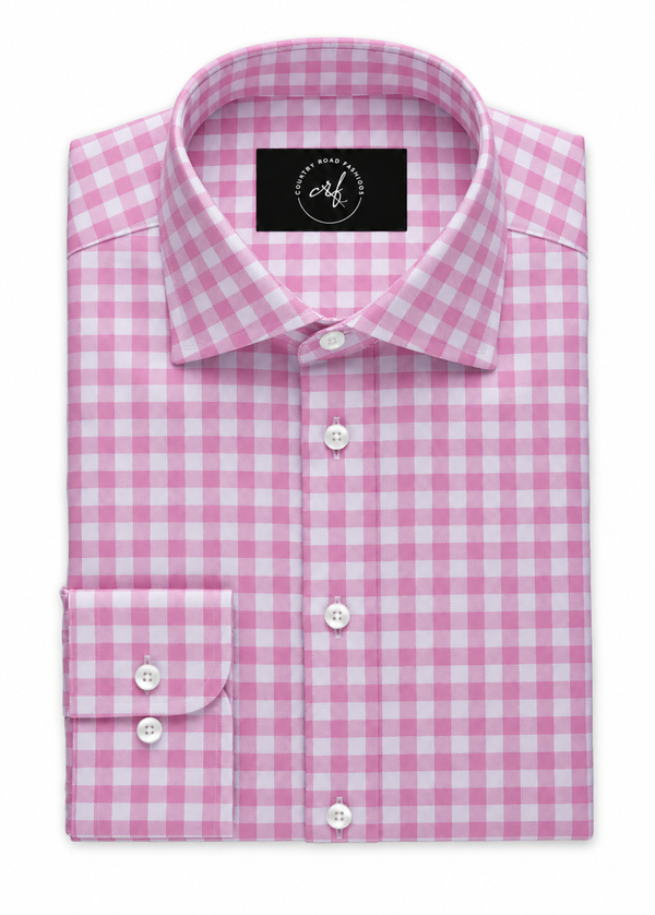 Pink Large Gingham Check Shirt